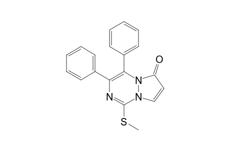 1-(Methylthio)-3,4-diphenylpyrazolo[1,2-a]-(1,2,4)-triazin-6-one