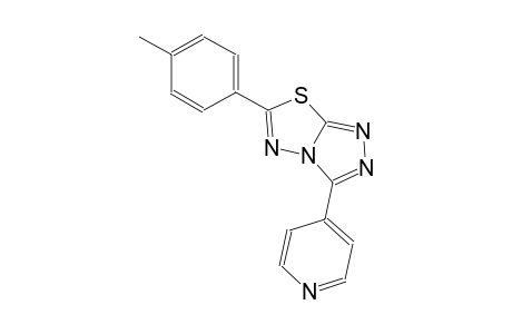6-(4-methylphenyl)-3-(4-pyridinyl)[1,2,4]triazolo[3,4-b][1,3,4]thiadiazole