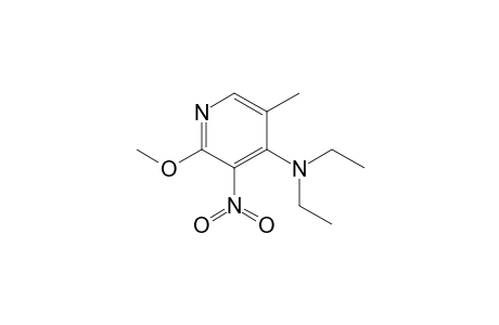 diethyl-(2-methoxy-5-methyl-3-nitro-4-pyridyl)amine