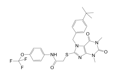 acetamide, 2-[[7-[[4-(1,1-dimethylethyl)phenyl]methyl]-2,3,6,7-tetrahydro-1,3-dimethyl-2,6-dioxo-1H-purin-8-yl]thio]-N-[4-