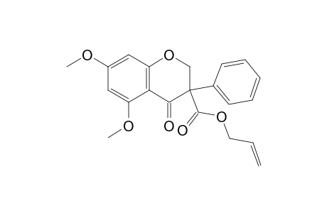 3-ALLYLOXYCARBONYL-5,7-DIMETHOXY-3-PHENYL-CHROMAN-4-ONE