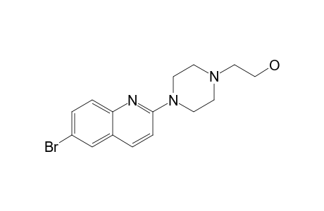 6-Bromo-2-(4-(2-hydroxy)ethylpiperazin-1-yl)quinoline