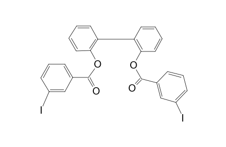 Benzoic acid, 3-iodo-, 2'-[(3-iodobenzoyl)oxy][1,1'-biphenyl]-2-yl ester