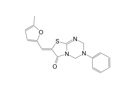 (7Z)-7-[(5-methyl-2-furyl)methylene]-3-phenyl-3,4-dihydro-2H-[1,3]thiazolo[3,2-a][1,3,5]triazin-6(7H)-one