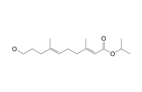 Isopropyl 3,7-dimethyl-10-hydroxy-2E,6E-decadienoate