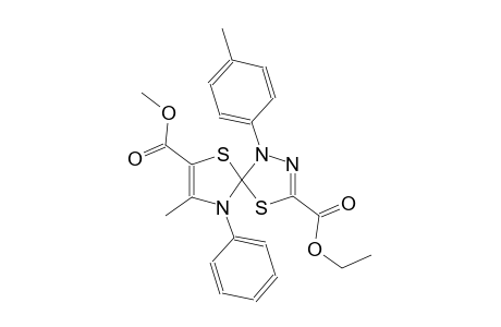 3-ethyl 7-methyl 8-methyl-1-(4-methylphenyl)-9-phenyl-4,6-dithia-1,2,9-triazaspiro[4.4]nona-2,7-diene-3,7-dicarboxylate