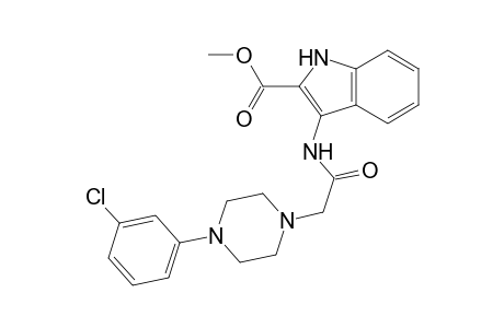 methyl 3-({[4-(3-chlorophenyl)-1-piperazinyl]acetyl}amino)-1H-indole-2-carboxylate