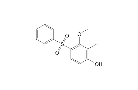 3-methoxy-4-(phenylsulfonyl)-o-cresol