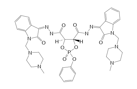 (4R,5R)-N'4,N'5-bis-[2-oxo-1-(4-Methyl-piperazin-1-yl-methyl)-indolin-3-ylidene]-2-(phenoxy)-1,3,2-dioxa-phospholane-4,5-dicarbohydrazide-2-oxide