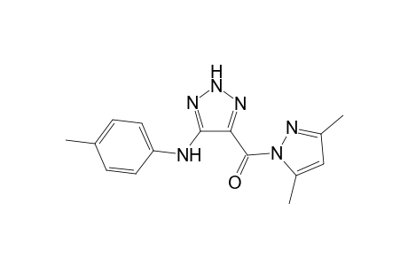 (3,5-Dimethyl-1H-pyrazol-1-yl)-[5-(p-tolylamino)-2H-1,2,3-triazol-4-yl]methanone