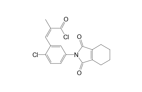 2-Propenoyl chloride, 3-[2-chloro-5-(1,3,4,5,6,7-hexahydro-1,3-dioxo-2H-isoindol-2-yl)phenyl]-2-methyl-