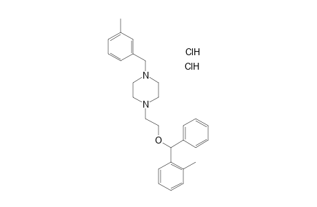 1-(m-Methylbenzyl)-4-[2-(o-methylbenzhydryloxy)ethyl]piperazine, dihydrochloride