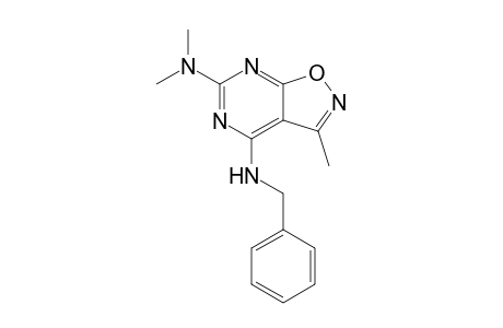 4-N-benzyl-6-N,6-N,3-trimethyl-[1,2]oxazolo[5,4-d]pyrimidine-4,6-diamine