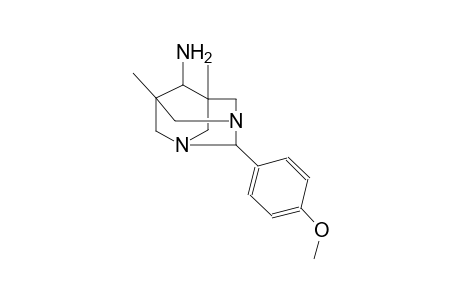 1,3-diazatricyclo[3.3.1.1~3,7~]decan-6-amine, 2-(4-methoxyphenyl)-5,7-dimethyl-