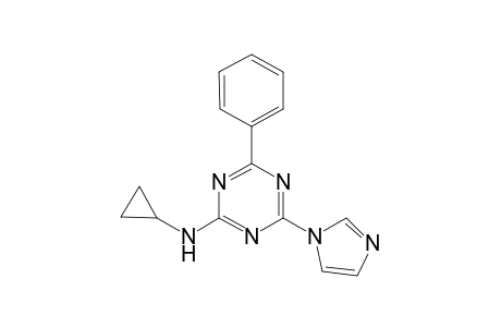 cyclopropyl-(4-imidazol-1-yl-6-phenyl-s-triazin-2-yl)amine