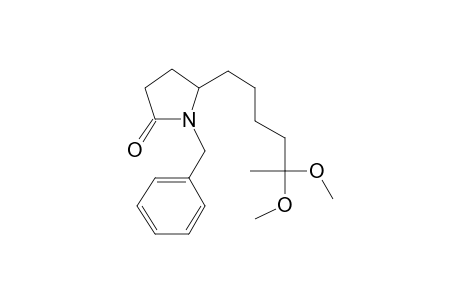 .alpha.-Pyrrolidone, N-benzyl-5-[5,5-dimethoxy-1-hexyl]-