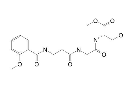 L-Serine, N-[N-[N-(2-methoxybenzoyl)-.beta.-alanyl]glycyl]-, methyl ester