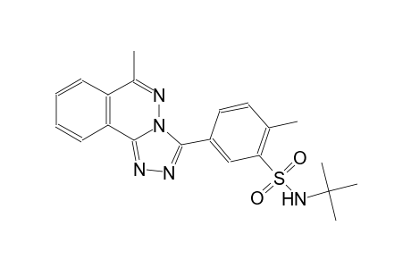 N-(tert-butyl)-2-methyl-5-(6-methyl[1,2,4]triazolo[3,4-a]phthalazin-3-yl)benzenesulfonamide