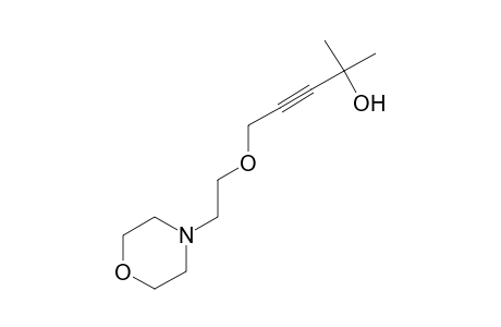 2-methyl-5-(2-morpholinoethoxy)-3-pentyn-2-ol