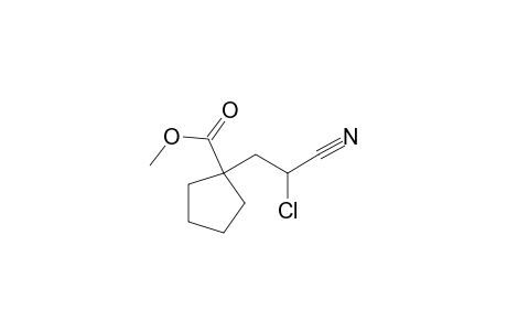 Methyl (2-chloro-2-cyanoethyl)-1-cyclopentanecarboxylate