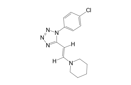 trans-1-(p-chlorophenyl)-5-(2-piperidinovinyl)-1H-tetrazole
