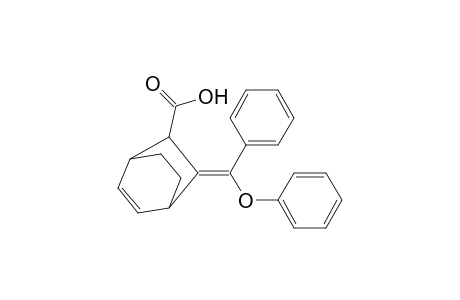 6-(Phenoxyphenylmethylene)bicyclo(2.2.2)oct-2-ene-5-exo-carboxylic acid