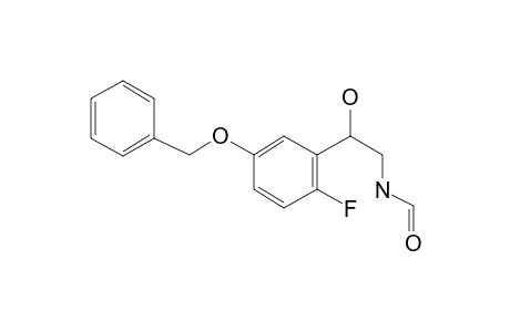 Benzeneethanamine, 5-benzyloxy-2-fluoro-N-formyl-.beta.-hydroxy-