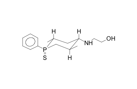 1-PHENYL-1-THIOXO-2,5-DIMETHYL-4-(2-HYDROXYETHYLAMINO)PHOSPHORINANE(ISOMER 1)