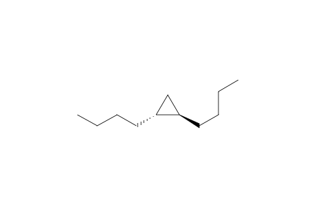 Cyclopropane, 1,2-dibutyl-, trans-