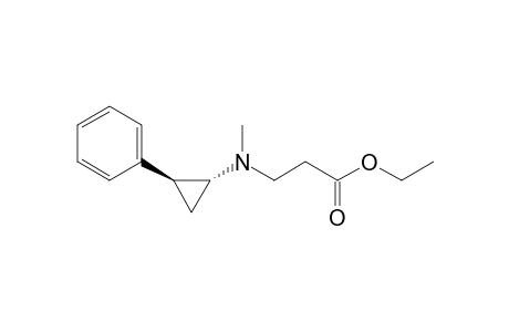 Ethyl 3-[N-methyl-N-(trans-2'-phenylcyclopropyl)amino]propanoate