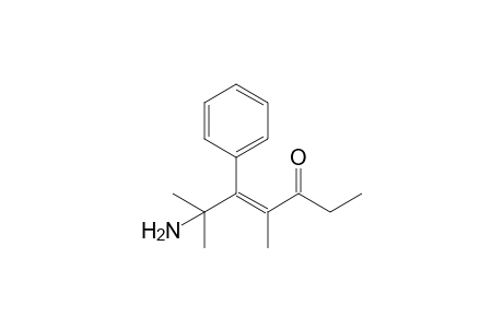 4-Hepten-3-one, 6-amino-4,6-dimethyl-5-phenyl-, (E)-