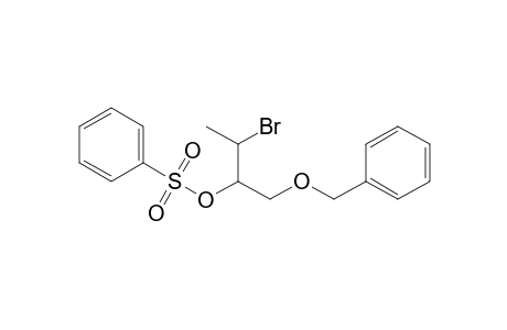 (3-Bromanyl-1-phenylmethoxy-butan-2-yl) benzenesulfonate