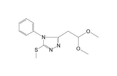 5-(METHYLTHIO)-4-PHENYL-4H-1,2,4-TRIAZOLE-3-ACETALDEHYDE,DIMETHYL ACETAL