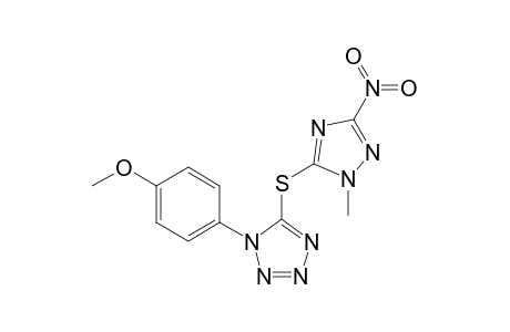 1-(4-methoxyphenyl)-5-[(1-methyl-3-nitro-1H-1,2,4-triazol-5-yl)sulfanyl]-1H-tetraazole