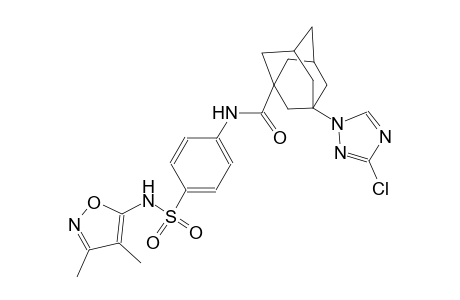 3-(3-chloro-1H-1,2,4-triazol-1-yl)-N-(4-{[(3,4-dimethyl-5-isoxazolyl)amino]sulfonyl}phenyl)-1-adamantanecarboxamide