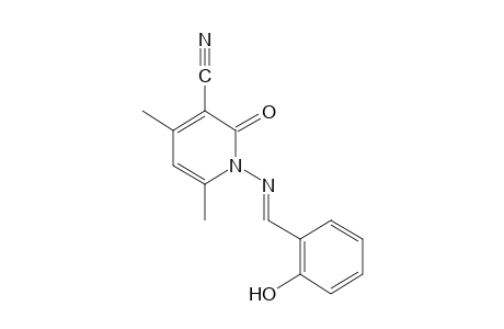 1,2-dihydro-4,6-dimethyl-2-oxo-1-(salicylideneamino)nicotinonitrile