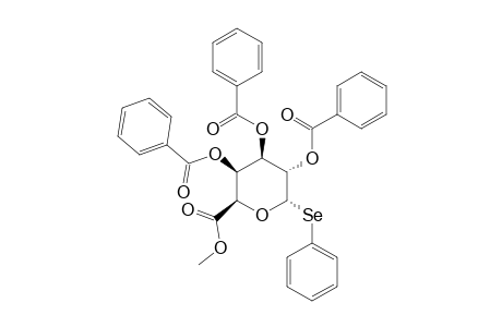 METHYL-(PHENYL-2,3,4-TRI-O-BENZOYL-1-SELENO-ALPHA-D-GALACTOPYROSID)-URONATE