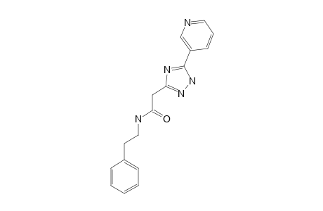 N-(2-Phenylethyl)-2-[5-(pyridin-3-yl)-1H-1,2,4-triazol-3-yl]acetamide