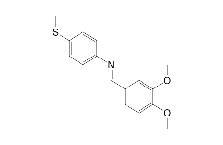 N-(3,4-dimethoxybenzylidene)-p-(methylthio)aniline
