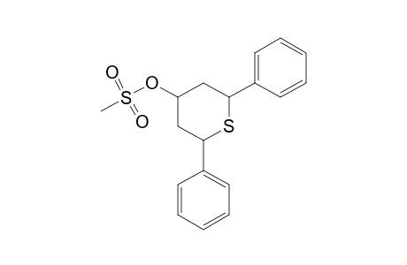 2H-thiopyran-4-ol, tetrahydro-2,6-diphenyl-, methanesulfonate