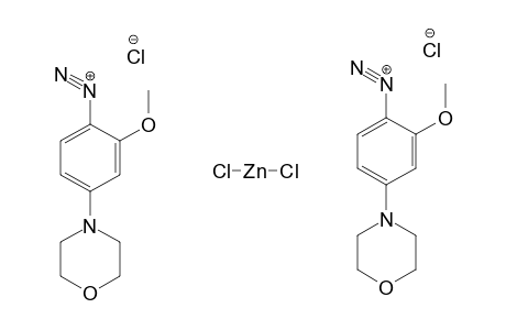 2-Methoxy-4-morpholinobenzenediazonium chloride zinc chloride double salt