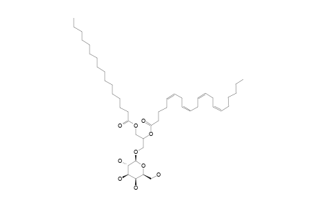 LITHONOSIDE;1-O-(PALMITOYL)-2-O-(5Z,5Z,11Z,14Z-EICOSATETRAENOYL)-3-O-BETA-D-GALACTOPYRANOSYL-GLYCEROL