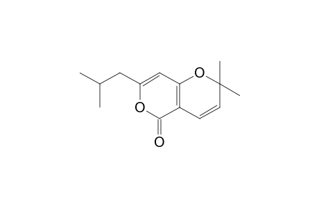 Pyran-5-one<2,2-dimethyl-7-isobutyl-2H,5H-pyr