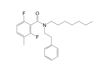 Benzamide, 2,6-difluoro-3-methyl-N-(2-phenylethyl)-N-heptyl-