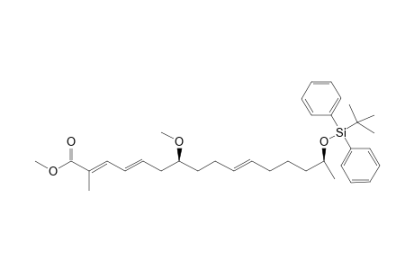 Methyl 15(S)-[(t-butyldiphenylsilyl)oxy]-2-methyl-7(S)-methoxyhexadeca-2,4,10-trienoate