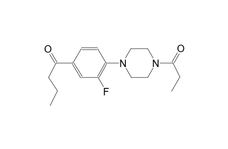 1-[3-Fluoro-4-(4-propionyl-piperazin-1-yl)-phenyl]-butan-1-one