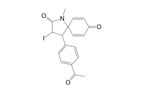 4-(4-Acetylphenyl)-3-iodo-1-methyl-1-azaspiro[4.5]deca-6,9-diene-2,8-dione