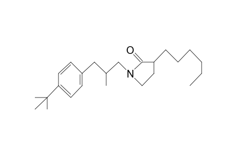 2-Pyrrolidinone, 1-[3-[4-(1,1-dimethylethyl)phenyl]-2-methylpropyl]-3-hexyl-