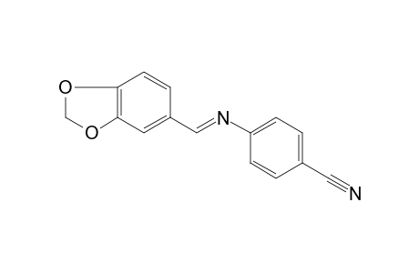 p-[(piperonylidene)amino]benzonitrile