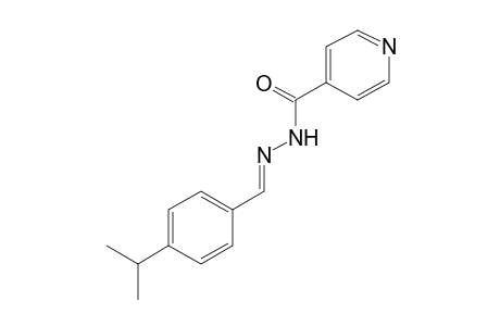 isonicotinic acid, (p-isopropylbenzylidene)hydrazide